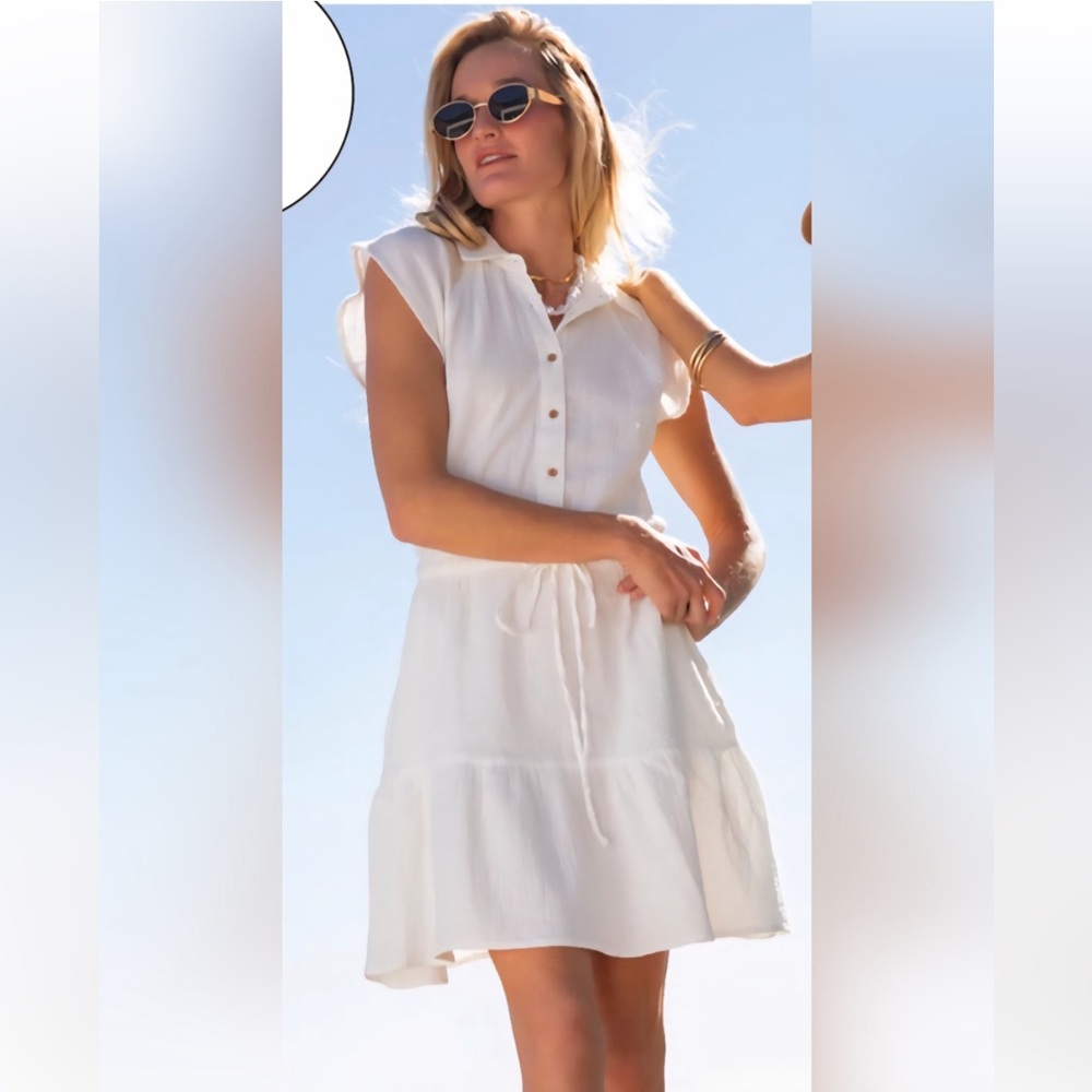 Carve Designs Alex Gauze Classic Tiered Dress